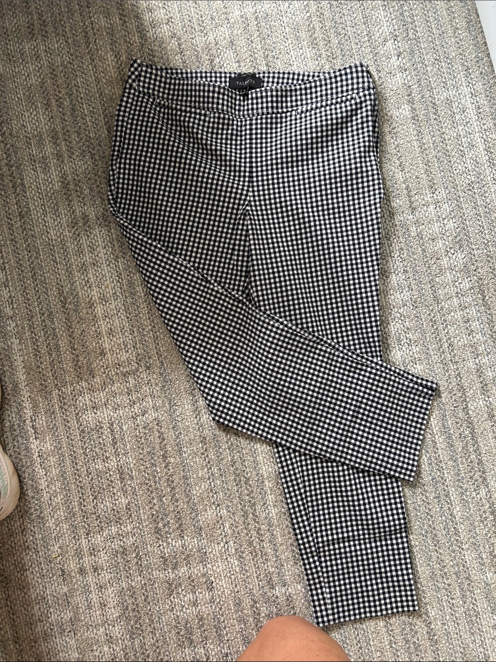 Talbots Gingham Slim Pants